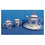 6pc Snowflake Tea Set