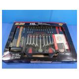 NIB 115pc Comb. Wrench Socket Set, SAE &Metric
