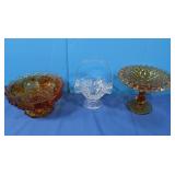 3 Vintage Fenton Glass Pieces