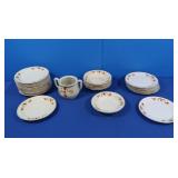 Vintage Hall Jewel Tea Autumn Leaf- 28pc Saucers,