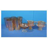 Vintage Marigold Lustreware Glasses &More