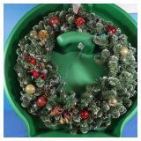 Christmas Wreath w/Plastic 25" Tote (Broken