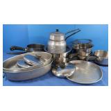 Cookware- 3 Revereware Pots, Alum