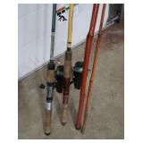 Fishing Poles- 2 Mitchell 300 Reels