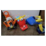 3 Kids Ride On Foot Powered Toys