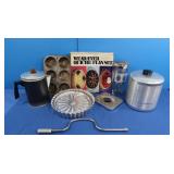 Alum Canister, Tea Kettle, Quiche Flan Set