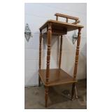 Wooden Side Table 14.5x12x29"