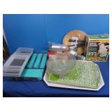 Serving Trays, Silverware Container, Salad
