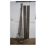 Garden Tools, 2 Metal Strips, 5x60"