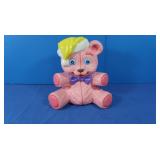 11" Painted Ceramic Piggy Bank Teddy Bear