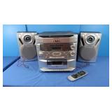 3pc Emerson 6CD/Radio?Casette Player- Powers On