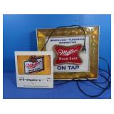 Miller High Light Sign 12"x13.5" AS IS