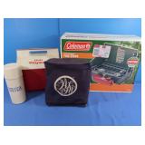 NIB Coleman 2 Burner Fuel Stove, 2 Coolers