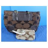 Coach Purse &Wristlet 13x9" Purse