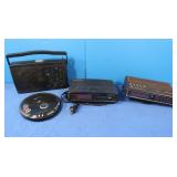 Emerson AM/FM Clock Radio, Jwin CD Player, GE