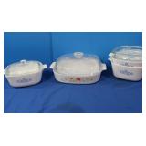 Vintage Corningware Casseroles w/Lids