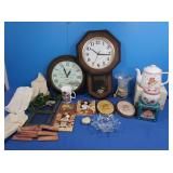 Country Home Decor, Cedar Sticks, Clocks