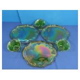 Vintage Indiana 6pc Carnival Glass