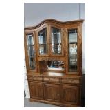 Vintage Pacific Frames Co China Buffet w/Leaded
