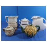5pc Tea Pots &Pitchers