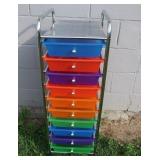 10-Drawer Crafting Cart