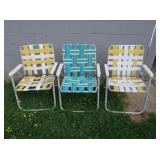 3 Vintage Outdoor Chairs