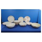 Vintage Hall Jewel Tea Autumn Leaf- Plates,