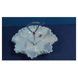 Vintage Fenton Slag Glass Candy Dish