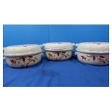 Vintage Hall Jewel Tea Autumn Leaf- Casseroles