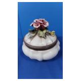 Vintage Capodimonte Lidded Bowl