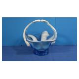 Hand Blown Glass Basket