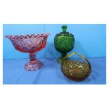 Vintage 3pc Smith Moon &Stars- Green, Pink,