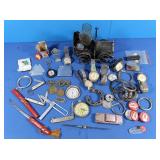 Misc Vintage Items- Watches, Zippo Flint, Pocket