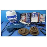 Home Workout Lot- Air Cast Cyro Cuff, DVDs &More