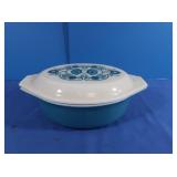 Vintage Pyrex Horizon Blue 043 Casserole w/Lid