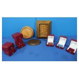 Empty Ring Boxes, Soap Dish, Candle Pillar