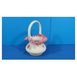 Vintage Fenton Handpainted Signed Vaseline Glass