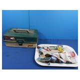 Plano Fishing Tackle Box, Lures, Rubber Worms