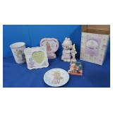 5pc Precious Moments- Frames, Saucer, Cup,