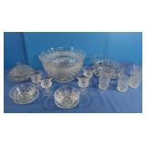 Lg Set of Glass Entertaining Dishes