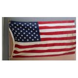 60x34" Flag w/52" Pole, Flag Needs Washed