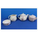 4pc Tea Pots, Pitcher, Bowl