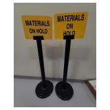 2 Sign Holders 39" Tall