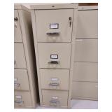 4 Drawer HON Filing Cabinet 18x25x53 w/Key