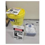 Chemical Spill Signs, Dawg Spill Kit & 2 Bags