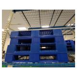 10 Plastic Pallets 48x48x6