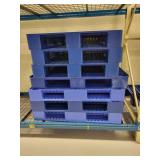 12 Plastic Pallets 48x48x6
