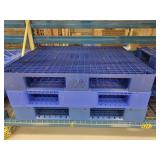 3 Plastic Skids-48x48x6"