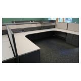 Cubicles-2 Sets of Double Desk, 3 Partitions