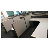 Cubicles-2 Single Desks, 1 Double Desk, 4